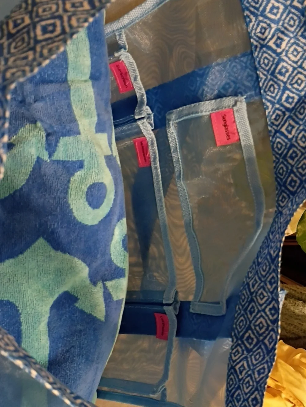 Large Beach Bag With 2 Full Size Beach Towels